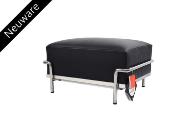 Cassina LC2 Le Corbusier Hocker Leder / Schwarz