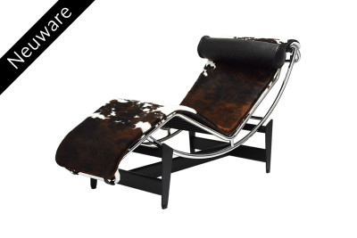 Cassina LC4 CHAISELONGUE Liege Fell / Braun / Schwarz / Weiß