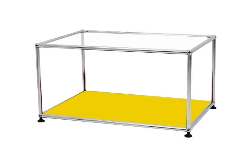 USM Haller Beistelltisch Klarglas 75 x 50 cm