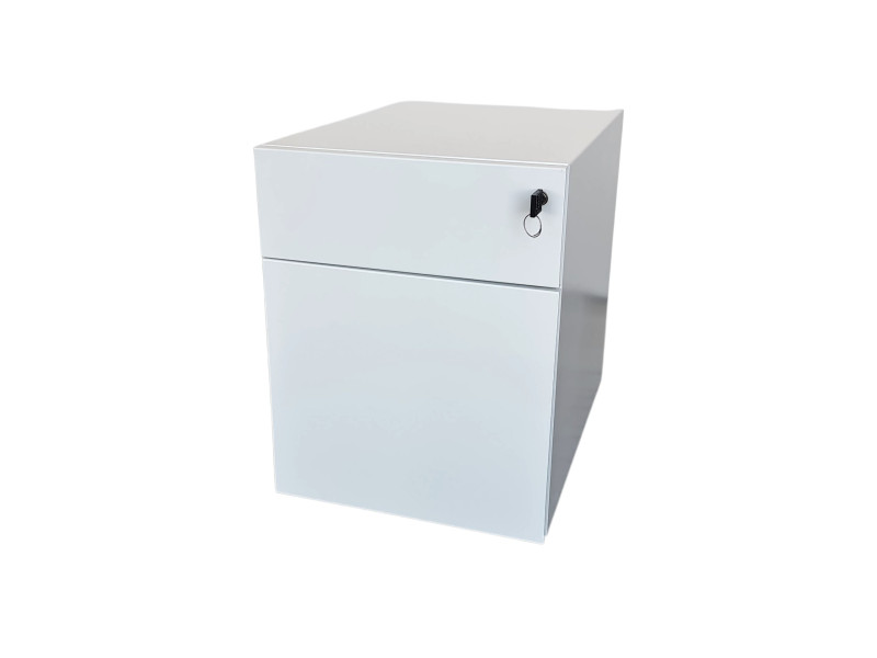 Vitra Aluminium Group EA 108 Bezoekersstoel Leder / Zwart