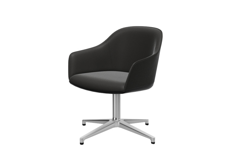 Vitra Softshell Chair Tela / Marrón