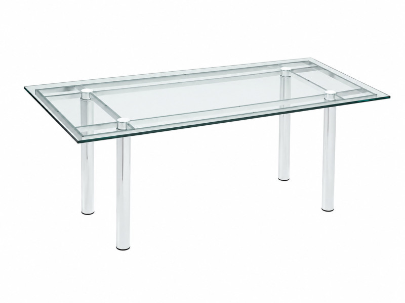 Knoll International Esstisch André von Tobia Scarpa für Gavina / Glas 76,5 x 176 cm