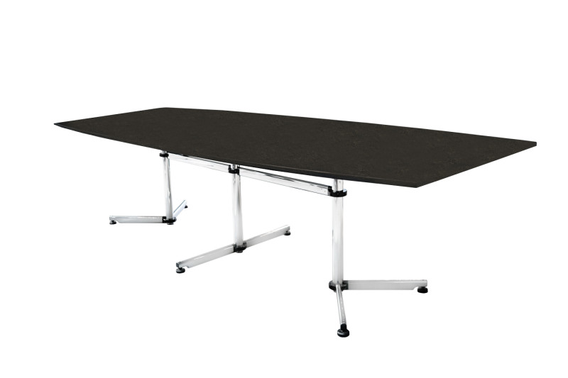 USM Kitos Conferentietafel Graniet / Zwart 270 x 125 cm