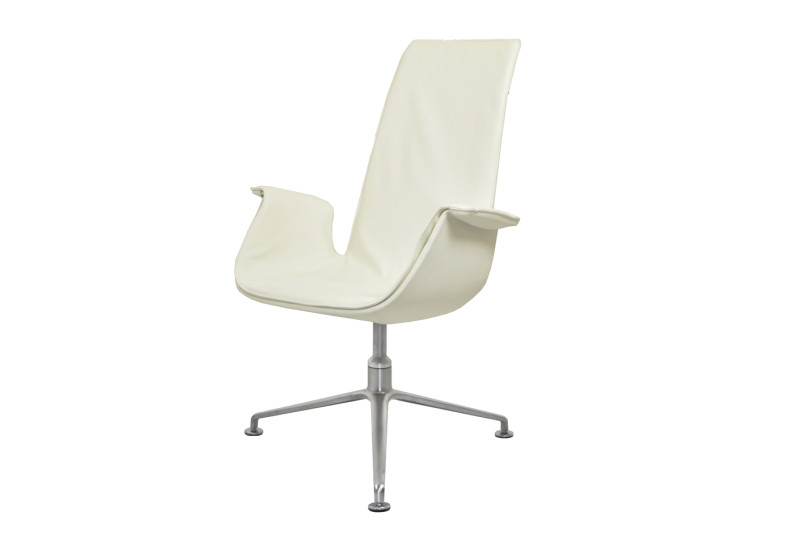 Walter Knoll FK 6725 Tulip Stuhl Leder / Hellbeige / Creme