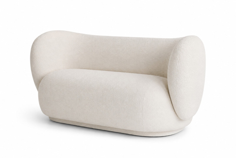 ferm Living Rico Sofa 2-seater Stoff / Cremeweiß