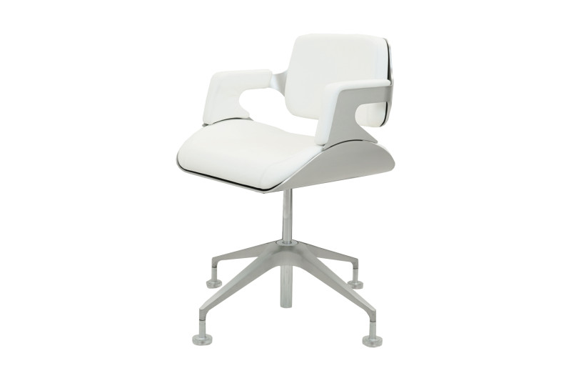 Interstuhl Silver 101 S visitor chair leather / white