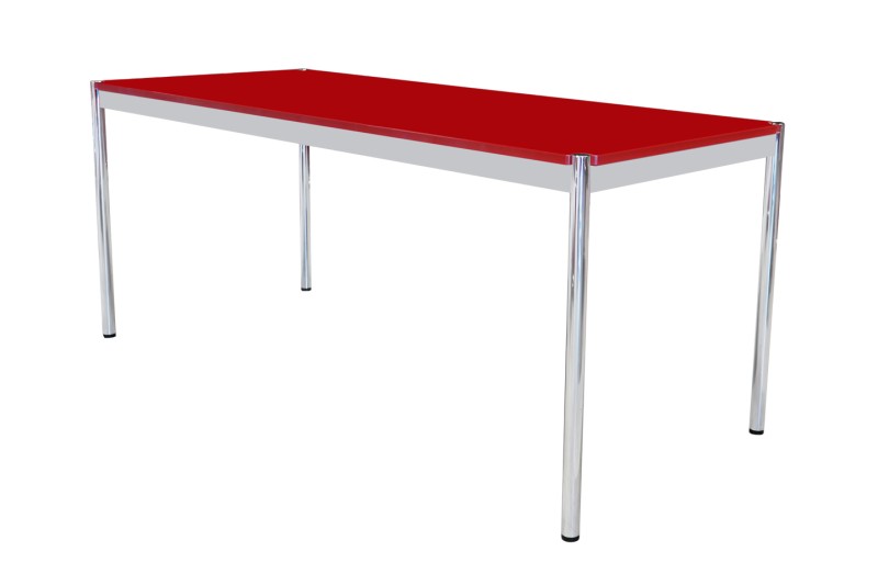 USM Haller Desk Glass / Red 175 x 75 cm