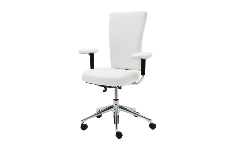 Vitra T-Chair Bürodrehstuhl Kunstleder / Weiß