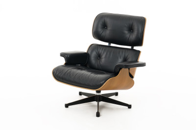 Vitra Eames Lounge Chair Cuero / Negro