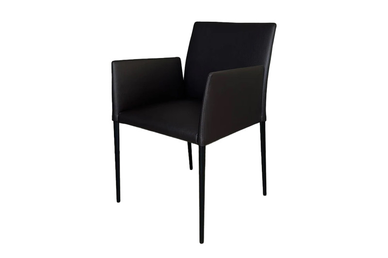 Walter Knoll Deen 1606 Besucherstuhl Leder / Schwarz