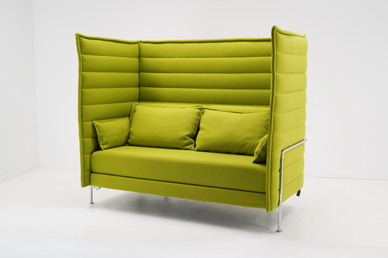 Vitra Alcove Plus Two-Seater Stoff / Grün