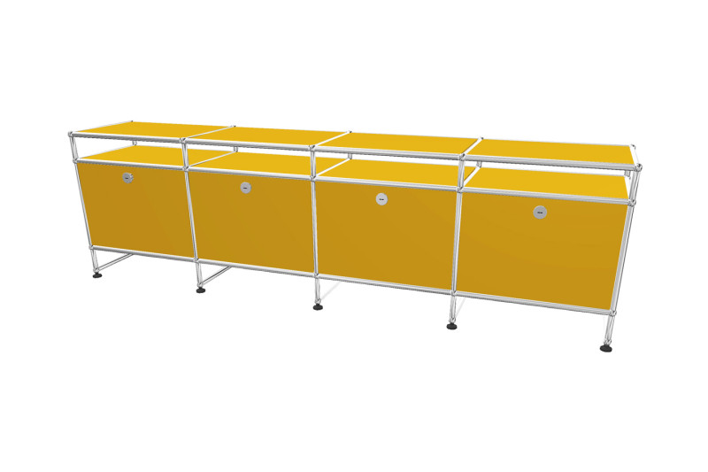 USM Haller TV-Board / Lowboard mit Aufsatz