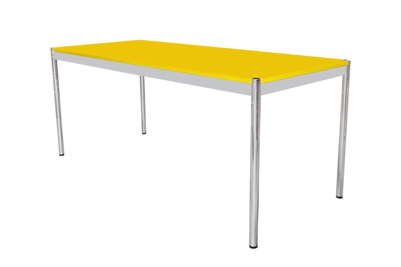 USM Haller Desk Glass / Yellow 175 x 75 cm