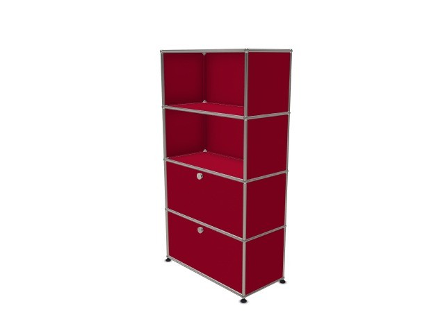USM Haller Étagère Rouge Rubis USM