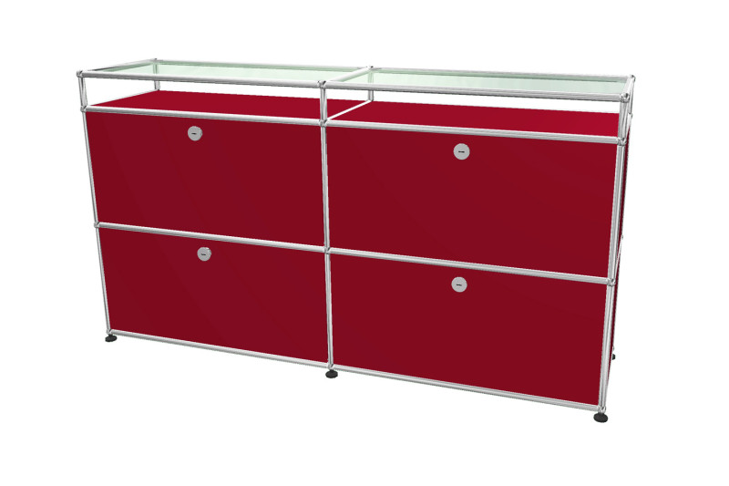 USM Haller Sideboard mit Glastablaren