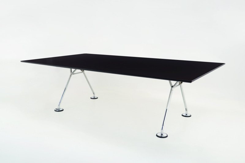 Tecno Nomos Konferenztisch Kunstharz / Schwarz 240 x 140 cm