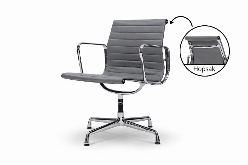 Vitra EA 107 / 108 Leder / Grau
