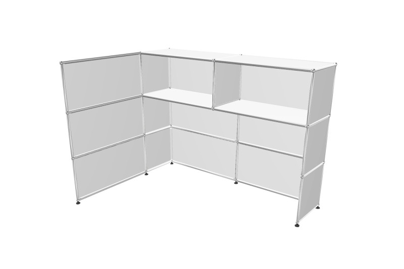 USM Haller Theke / Empfangstheke mit Sichtschutz