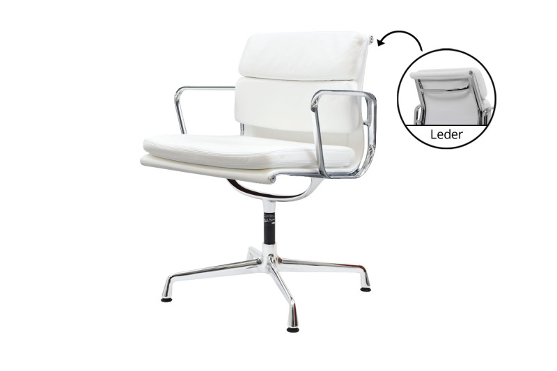 Vitra EA Cuir / Blanc / Creme