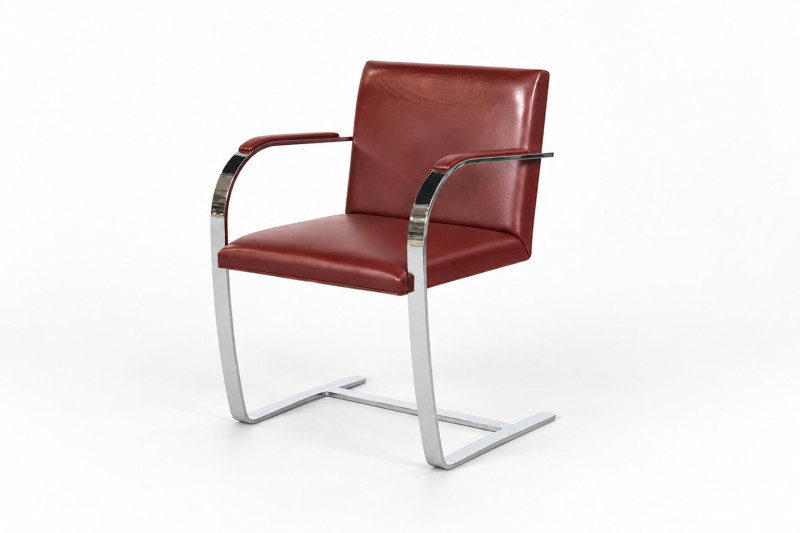 Knoll internationale sledestoel Brno Leder / Bruin