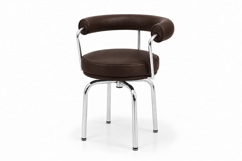 Cassina LC7 Le Corbusier Stuhl Leder / Dunkelbraun