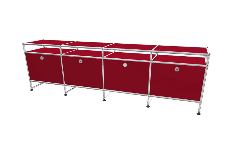 USM Haller TV-Board / Lowboard mit Aufsatz