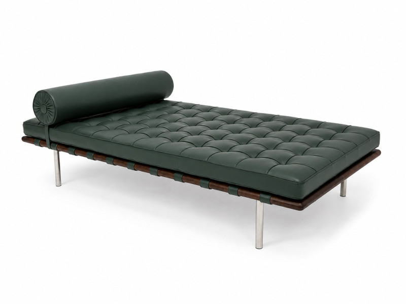 Knoll International Barcelona Liege / Leder / Grün