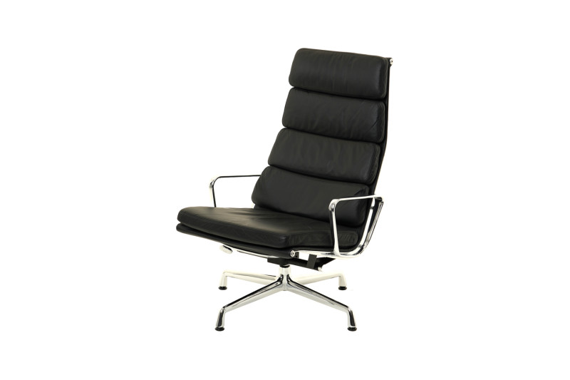 Herman Miller by Vitra EA 222 Sessel Leder / Schwarz