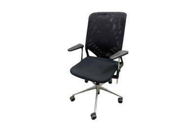 Vitra Meda chaise de bureau tissu / résille / noir