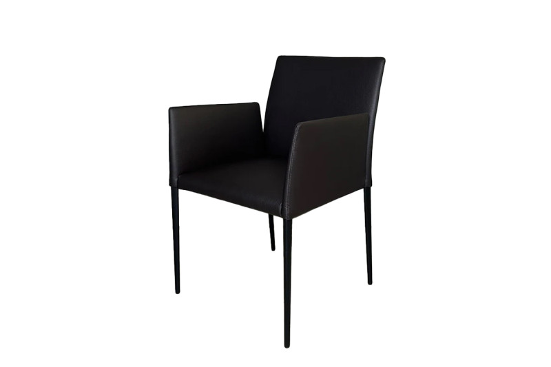 Walter Knoll Deen 1606 Besucherstuhl Leder / Schwarz