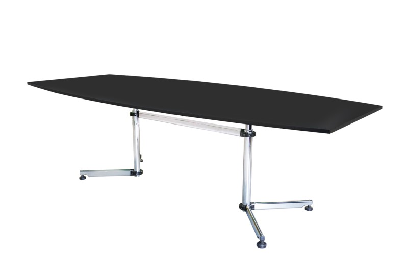 USM Kitos Conference Table Synthetic Resin / Black / 220 x 80/105 cm