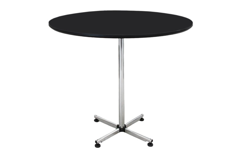 USM Kitos Table Haute Résine Syntétique / Noir Ø 100 cm