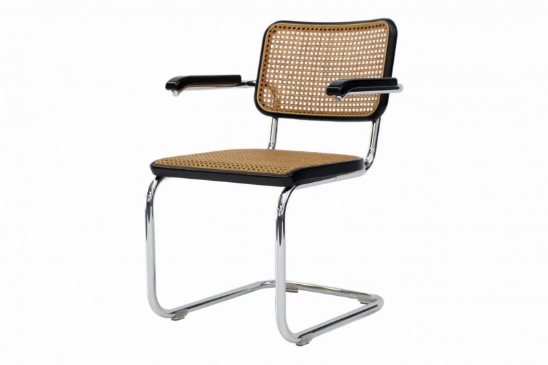 Thonet S 64 Freischwinger Rohrgeflecht / Buche