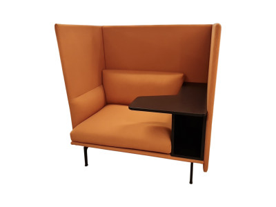 Vitra Aluminium Group EA 108 Siège de Conférence Cuir / Noir