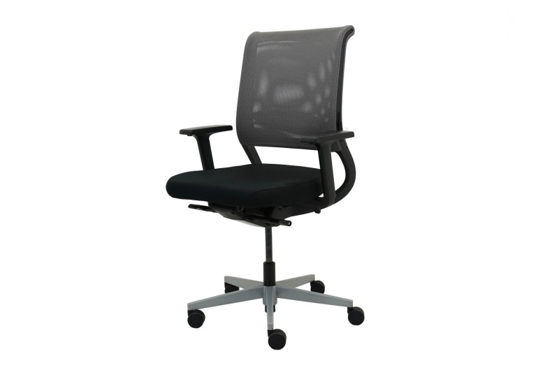 Sedus Netwin Office Swivel Chair Fabric / Black Mesh / Grey