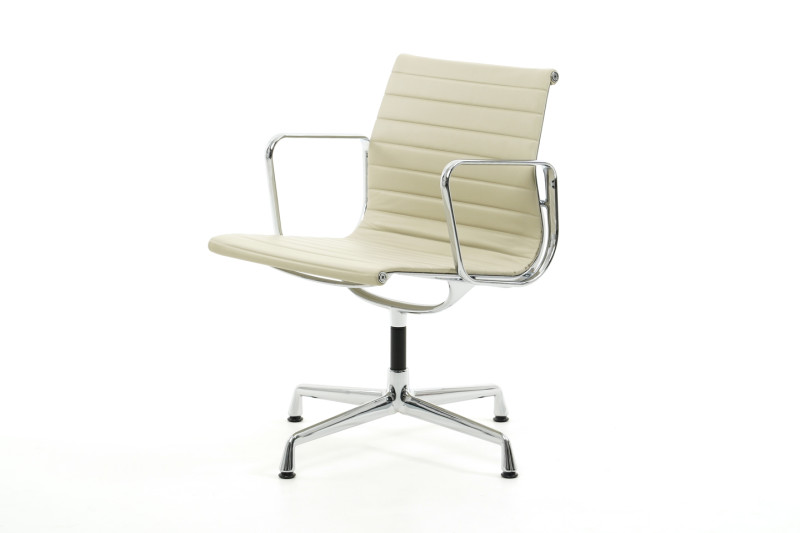 Vitra 108 Leder / Beige *drehbar*