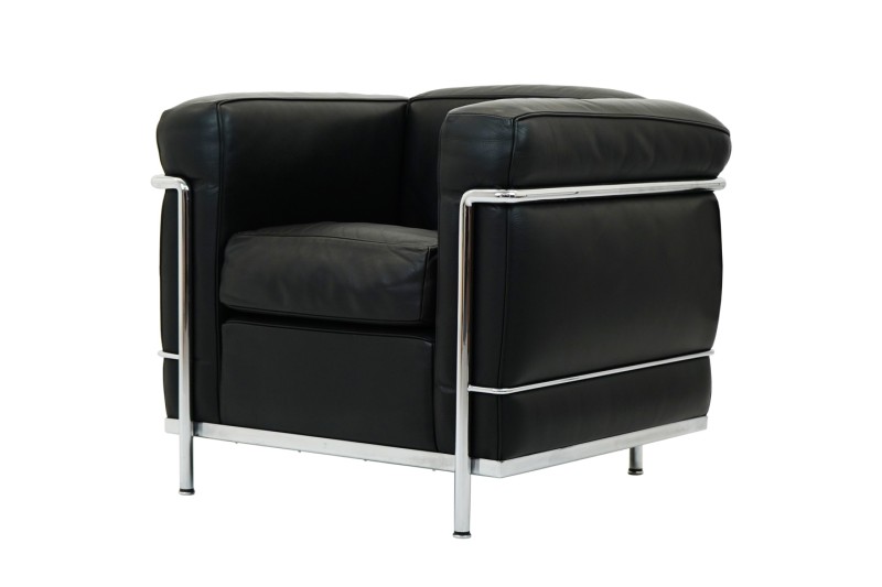 Cassina LC2 Le Corbusier Fauteuil Cuir / Noir