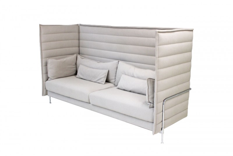 Vitra Alcove Highback Three-Seater Stoff / Beige