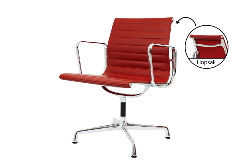 Vitra EA 107 / 108 Leder / Rot