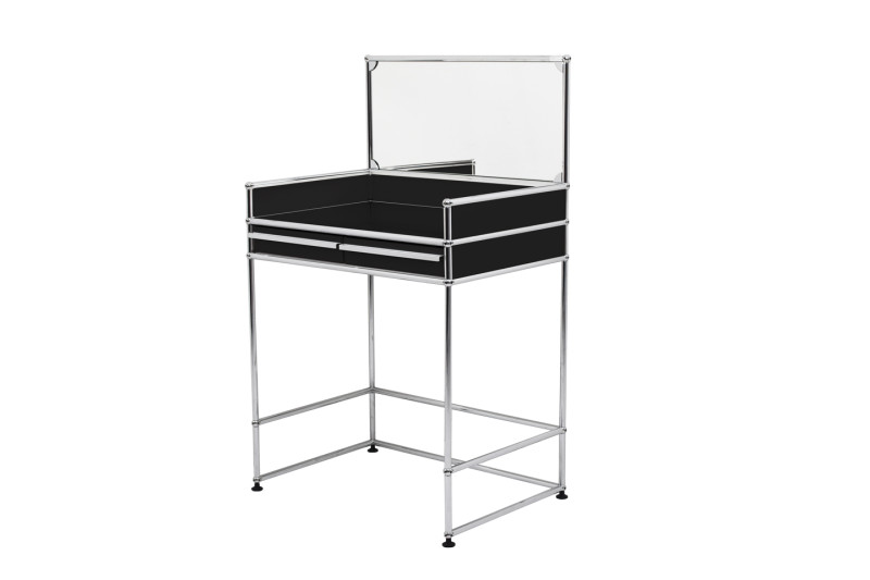 USM Haller dressing table grey table black RAL 9011