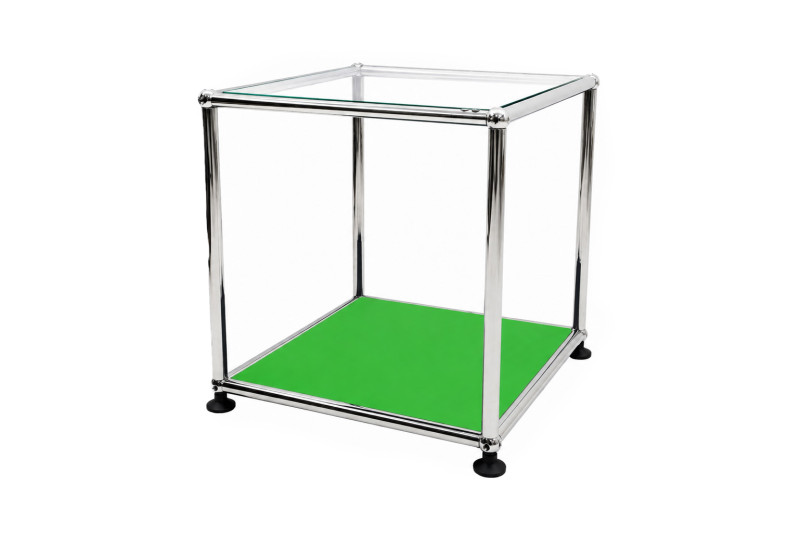 USM Haller Beistelltisch Klarglas 35 x 35 cm
