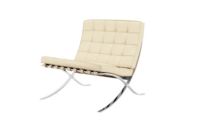 Knoll International Barcelona Sessel Leder / Beige