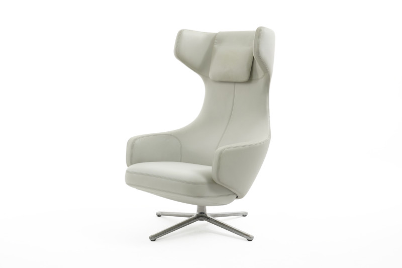 Vitra Grand Repos Sessel Leder / Grau