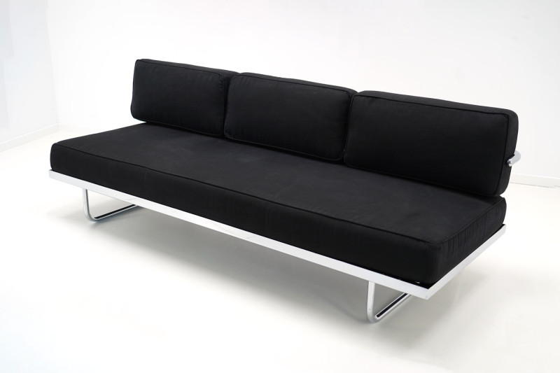 Cassina LC5 Le Corbusier 3-er Sofa Stoff / Schwarz