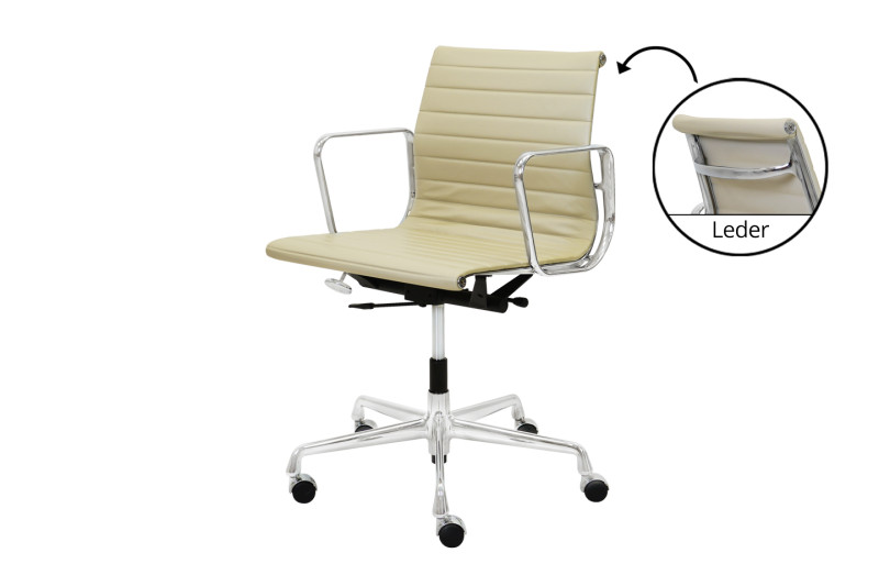 Vitra EA 117 Leder / Creme / Beige
