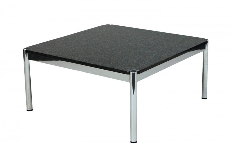 USM Haller side table granite / black 100 x 100 cm