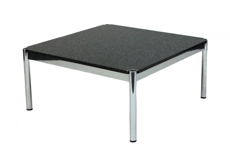 USM Haller Beistelltisch Granit / Schwarz 100 x 100 cm