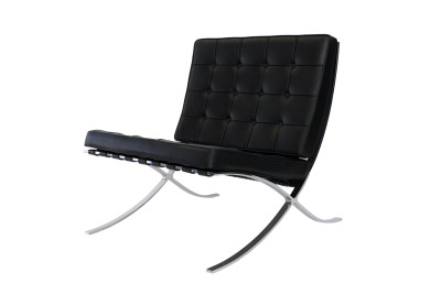 Knoll International Barcelona Sessel Leder / Schwarz