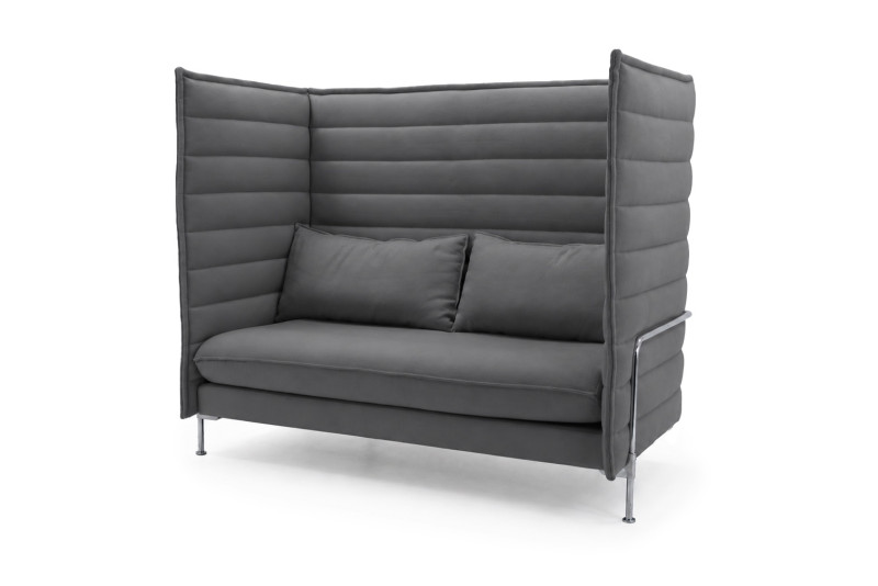 Vitra Alcove Highback Two-Seater Stoff / Grau