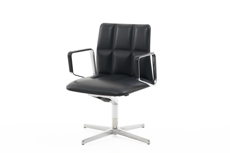 Walter Knoll Leadchair Executive Chaise de conférence cuir / blanc